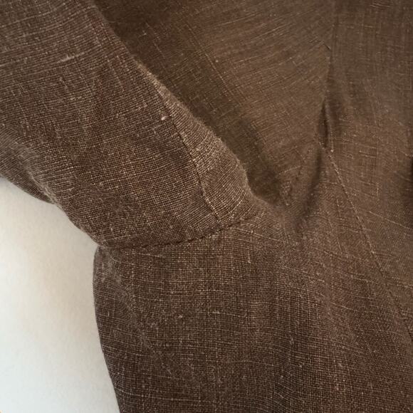 MAXMARA 100% Linen Belted Utility Jacket - Picture 8 of 12